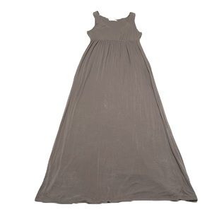 Coco, Sleeveless, Scoop Neckline, Long, Maxi Length Dress, Coco Brown, XL